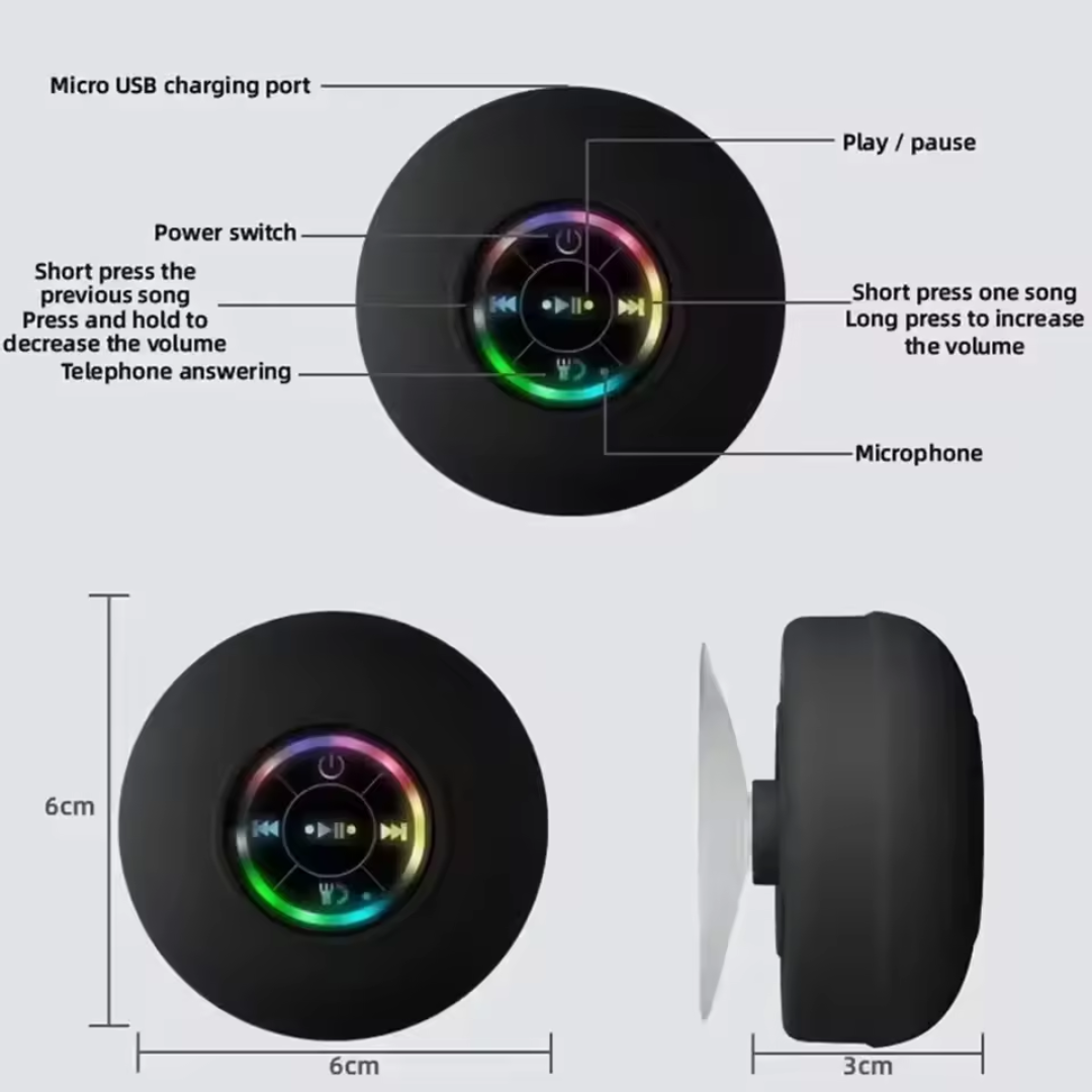 MGX® IPX4 Waterproof Portable Mini Bluetooth Speaker