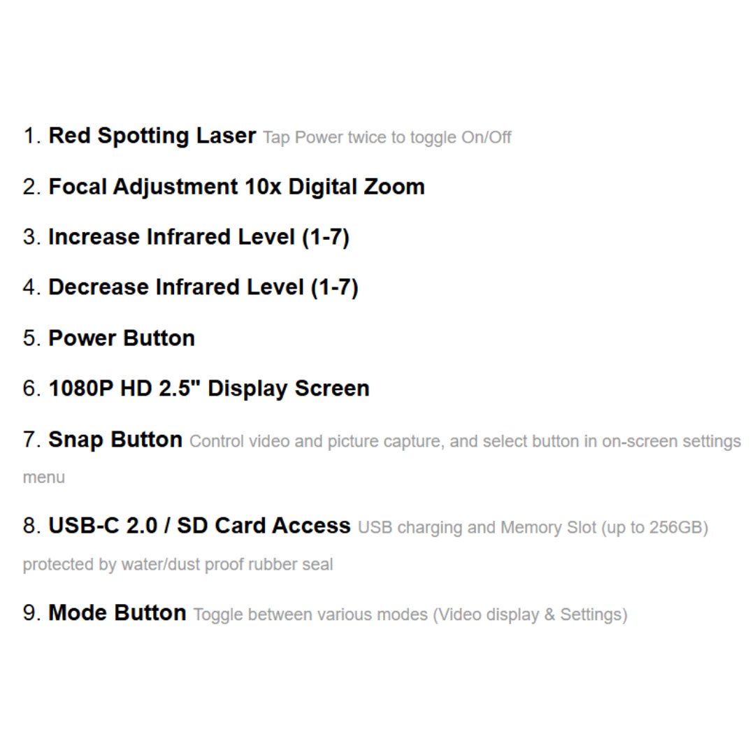 MGX® 1080P Infrared Night Vision Device