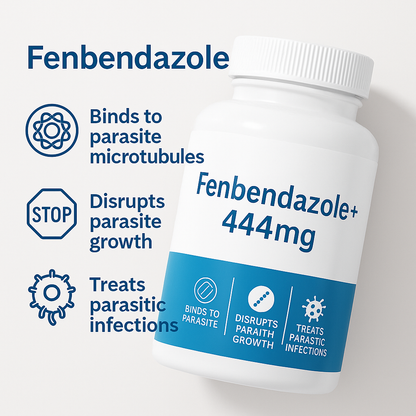 Last Day Promotion✨49% OFF🎁-Fenbondaznlo 444 mg Capsules – >99% Purity Certified, 90 capsules|Deworming