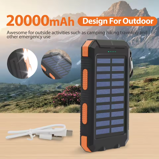 🔥Hot Sale 50% Off 💥Waterproof Solar Power Bank