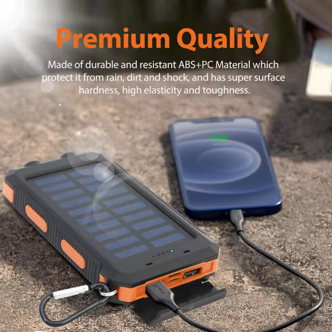 🔥Hot Sale 50% Off 💥Waterproof Solar Power Bank