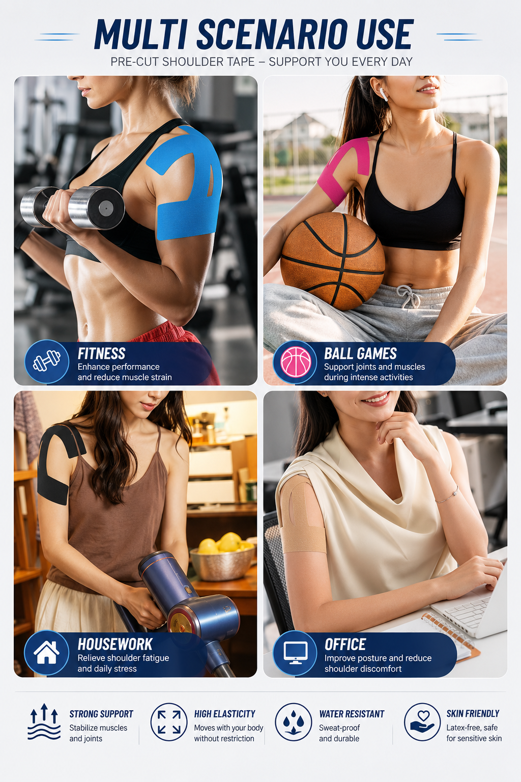 🔥Kinesiology Tape Reduce Shoulder Pain