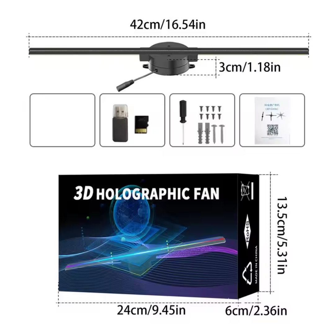 MGX® LED 3D Holographic Fan