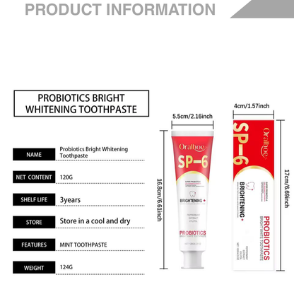 MGX® PROBIOTIC WHITENING TOOTHPASTE SP-6