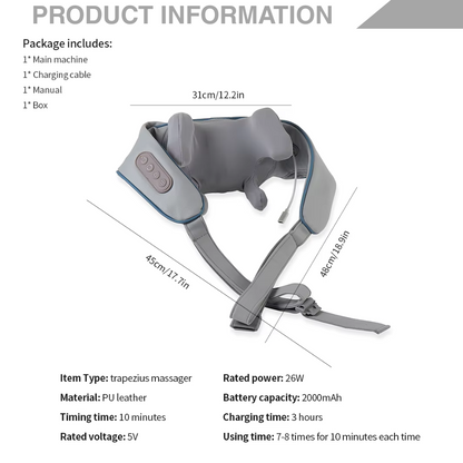 MGX® Neck and shoulder massage machine