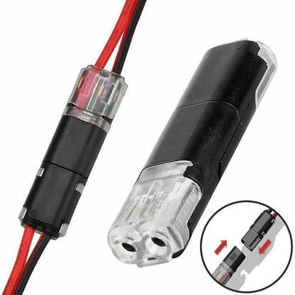 🔥🎄 Christmas Time Limited Offer -🔌2-Pin Solderless Wire Connector – Compact Plug for LED Strips & 18–22 AWG Cables