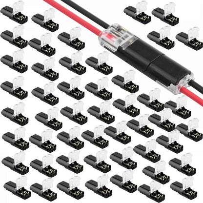 🔥🎄 Christmas Time Limited Offer -🔌2-Pin Solderless Wire Connector – Compact Plug for LED Strips & 18–22 AWG Cables