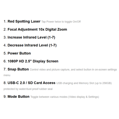 MGX® 1080P Infrared Night Vision Device