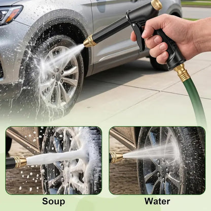 🔥Hot Sales 49% OFF💦High Pressure Garden Hose Nozzle Spray Gun with Brass Adjustable Nozzle