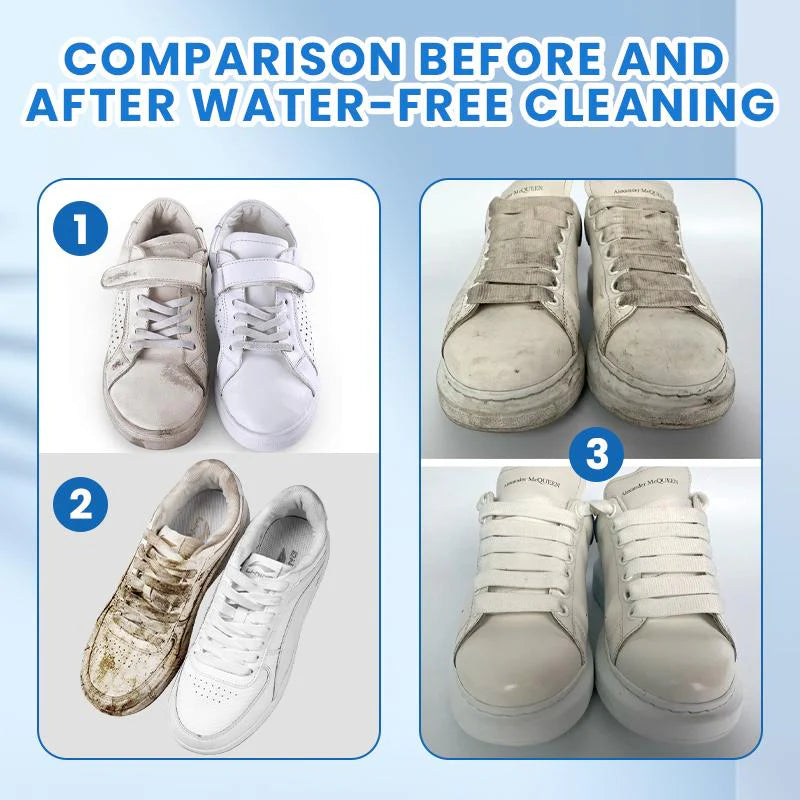 White Shoe Cleaner  Cream  |  Multipurpose  No-Wash Solid  Comes with Sponge