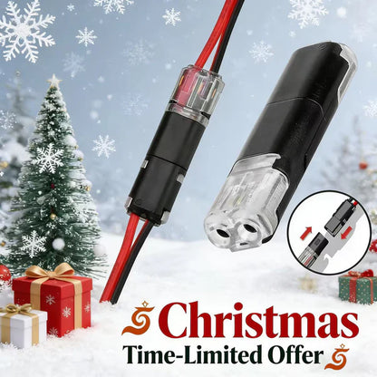 🔥🎄 Christmas Time Limited Offer -🔌2-Pin Solderless Wire Connector – Compact Plug for LED Strips & 18–22 AWG Cables