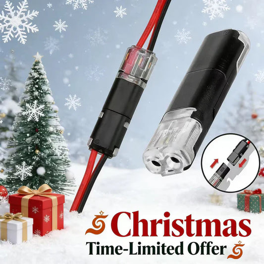 🔥🎄 Christmas Time Limited Offer -🔌2-Pin Solderless Wire Connector – Compact Plug for LED Strips & 18–22 AWG Cables