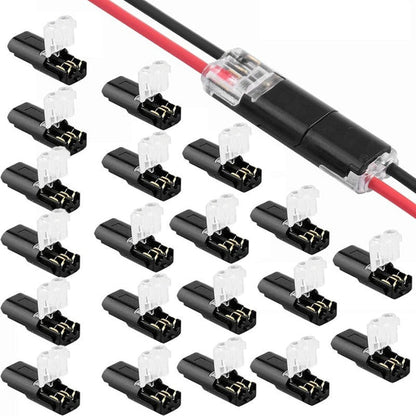 🔥🎄 Christmas Time Limited Offer -🔌2-Pin Solderless Wire Connector – Compact Plug for LED Strips & 18–22 AWG Cables