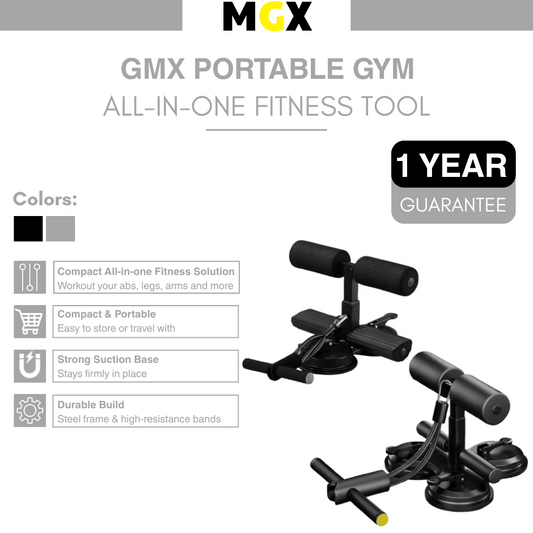 MGX® Portable Abdominal Exerciser with Tension Band Home Gym Exercise Equipment