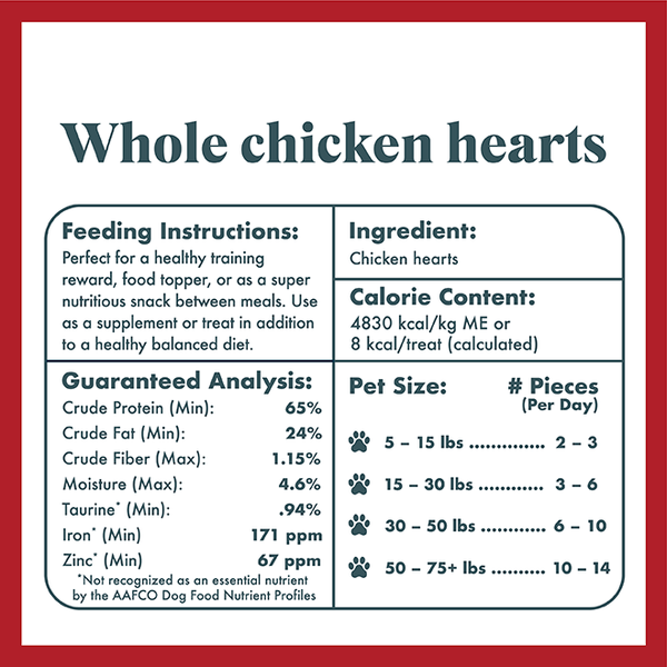 Whole Chicken Hearts