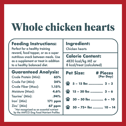 Whole Chicken Hearts
