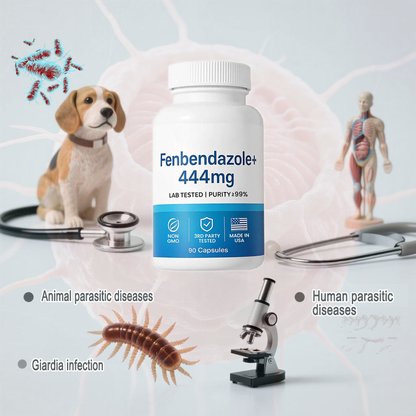 Last Day Promotion✨49% OFF🎁-Fenbondaznlo 444 mg Capsules – >99% Purity Certified, 90 capsules|Deworming