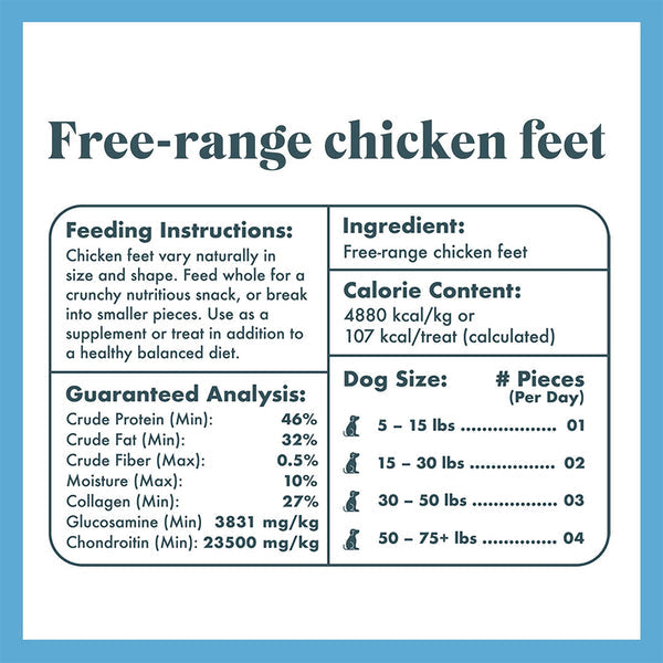 Whole chicken feet