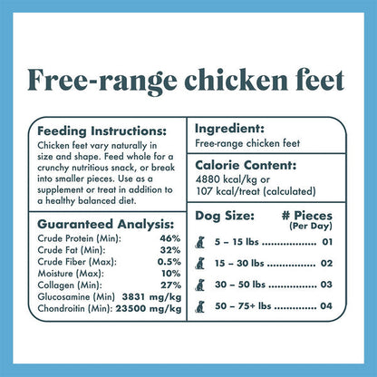 Whole chicken feet