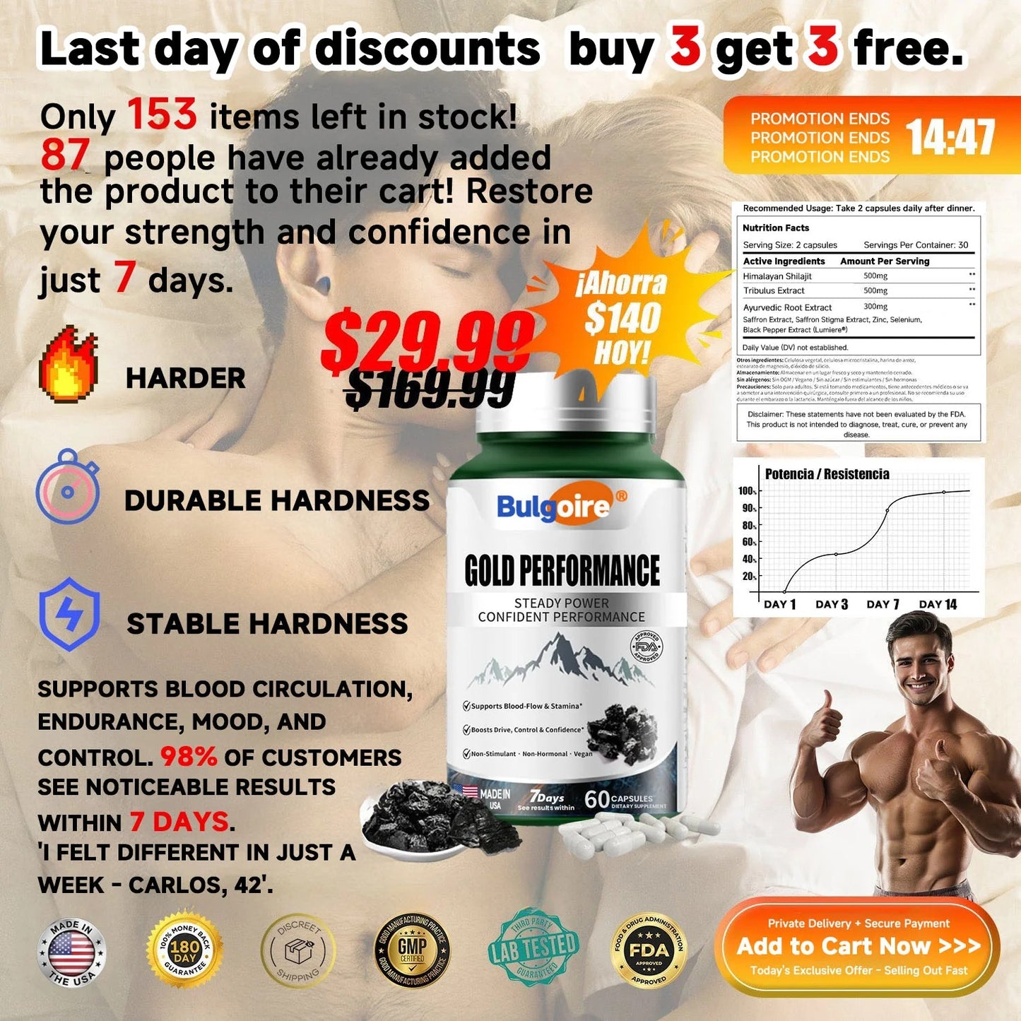 𝐁𝐮𝐥𝐠𝐨𝐢𝐫𝐞® 𝐆𝐨𝐥𝐝 𝐏𝐞𝐫𝐟𝐨𝐫𝐦𝐚𝐧𝐜𝐞 𝐂𝐚𝐩𝐬𝐮𝐥𝐞𝐬 – 𝐑𝐞𝐬𝐭𝐨𝐫𝐞 𝐘𝐨𝐮𝐫 𝐕𝐢𝐭𝐚𝐥𝐢𝐭𝐲 𝐚𝐧𝐝 𝐂𝐨𝐧𝐟𝐢𝐝𝐞𝐧𝐜𝐞 𝐢𝐧 𝟑𝟎 𝐃𝐚𝐲𝐬 – 𝐍𝐚𝐭𝐮𝐫𝐚𝐥 𝐒𝐢𝐳𝐞 & 𝐒𝐭𝐚𝐦𝐢𝐧𝐚 𝐄𝐧𝐡𝐚𝐧𝐜𝐞𝐫 𝐟𝐨𝐫 𝐌𝐞𝐧