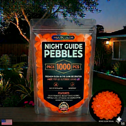 🌈Colorful Glow-in-the-Dark Garden Stones